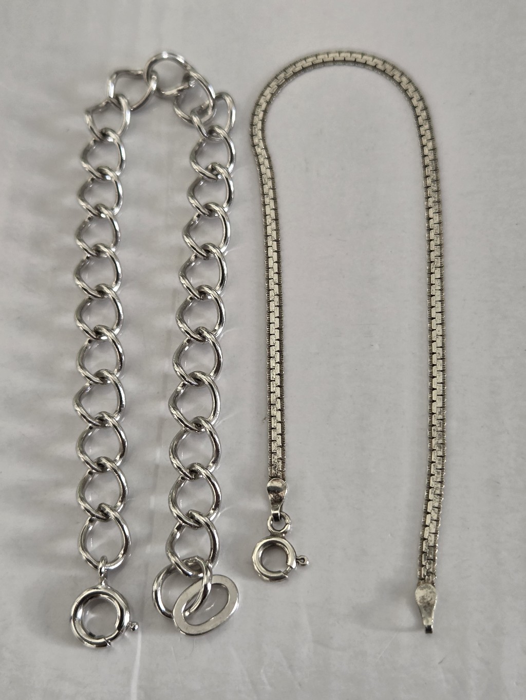 925 Sterling Silver 2 Bracelets
